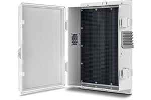 Namunanee Outdoor Electrical Junction Box, ABS Water Resistant Enclosure with Internal Mounting Panel & Hinged Cover (13"H* 9.2"L* 3.7"W)