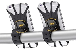 IllmTech - Universal Phone Holder - Bike & Motorcycle Phone Mount for Most Smartphones - iPhone 15 Pro Max, Galaxy S24 Ultra,