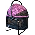 Pet Gear No-Zip View 360 Pet Carrier & Car Seat with Booster Seat Frame for Small Dogs & Cats, Mesh Ventilation, Push Button Entry, No Tools Required, 4 Colors