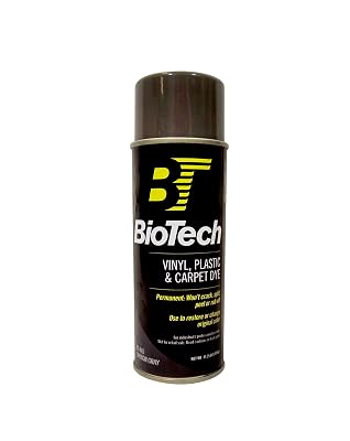 BioTech Vinyl, Plastic & Carpet Dye, Spray Paint, Carpet Dye, Plastic Dye, Vinyl Dye, Aerosol Spray (Carbon Gray)