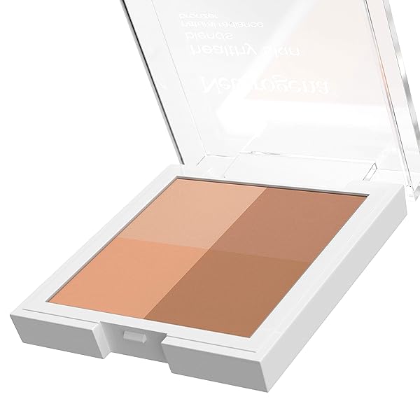 NEUTROGENA HEALTHY SKIN BLENDS POWDER BLUSH MAKEUP PALETTE, ILLUMINATING PIGMENTED BLUSH WITH VITAMIN C & BOTANICAL CONDITIONERS FOR BLENDABLE, BUILDABLE APPLICATION, 30 SUNKISSED.3 OZ