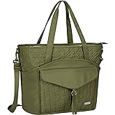 Tote Bag for Women with Water Bottle Pocket Fit for Stanley Cup, Carry On Tote for Work, Nurse, College, Travel