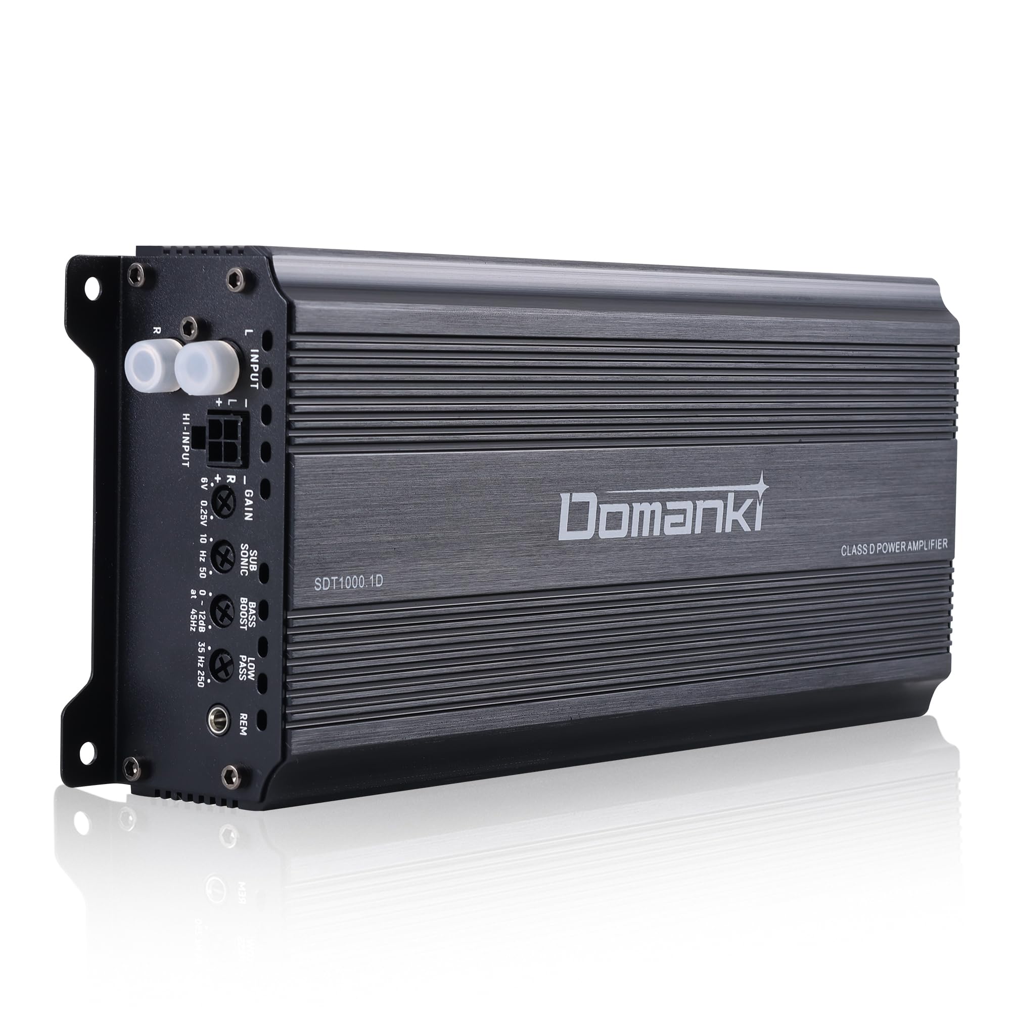 Photo 1 of DOMANKI 1000W Amplifier Car Audio Monoblock Class D MOSFET Car Audio Subwoofer Amplifier, 1-4 Ohm Stable, Low Pass Crossover, Stereo