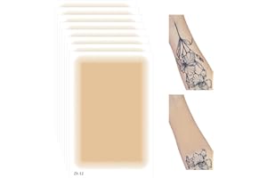 DAGEDA 8Pcs Tattoo Cover Up Patch,Natural Looking Cover up Tattoos and Scar,Tattoo Cover Up Tape, Invisible Waterproof Body Concealer Makeup Sticker-Light