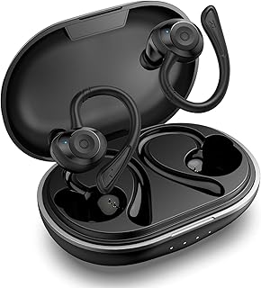 HolyHigh Bluetooth Kopfhörer Sportkopfhörer Bluetooth 5.0 Kabellose Ohrhörer mit Mikrofon Wasserdicht IPX7 6+30H Spielzeit Auto Pairing Lärmminderung Headsets, für Smartphone