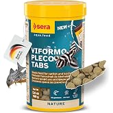 Sera Viformo Pleco Tabs 5.6 oz (250 ml) | Bottom Feeder Fish Food | With Gammarus &amp; Seaweed Vitamins | No Artificial Additives | Maintains Clear Water | 4% Protein-Rich Gammarus