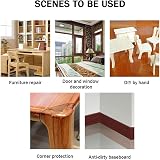 DUDUA 5M Woodgrain Duct Tape Wood Effect Repair Adhesive Antique Oak Furniture view 7