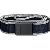 Groove Life Groove Belt Flex, Stretch Belt for Men with Magnetic Buckle | All-Day Comfort with Ultra-Stretch Webbing, Lightweight Magnetic Buckle, Adjustable Fit for Travel, Everyday, &amp; Casual Wear
