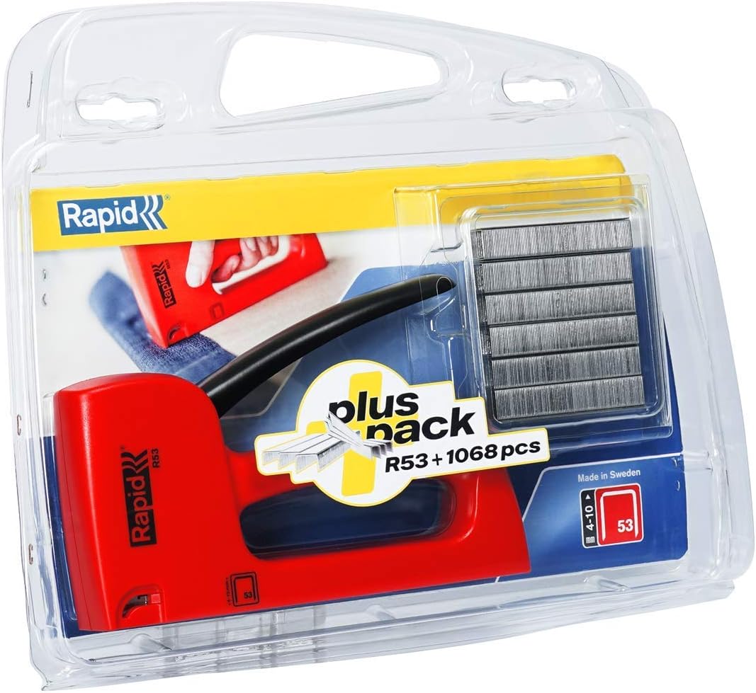 Rapid Light Duty Manual Staple Gun R53 with 1068 No.53 Staples Included