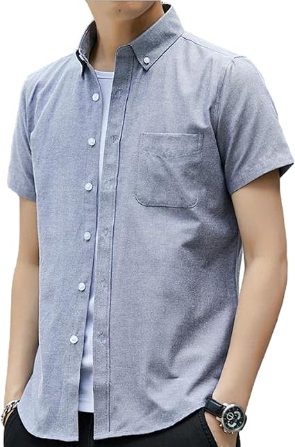Amazon ベンケ シャツ メンズ Yシャツ 半袖 カジュアル ボタンダウン ビジネス 半袖シャツ オフィスカジュアル 夏服 M Xl シャツ 通販
