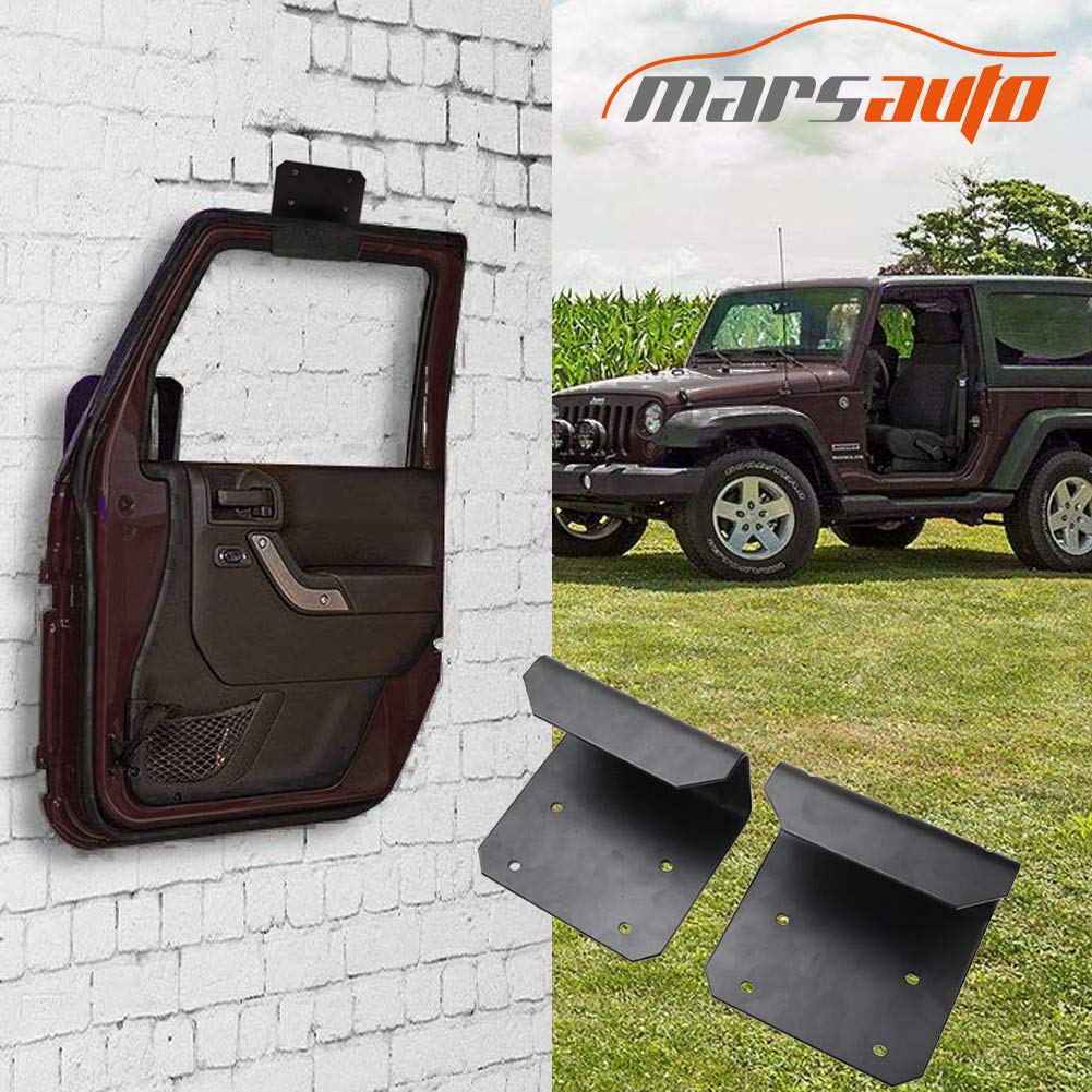 Marsauto Jeep Wrangler Door Hanger Storage Rack Bracket Set of 2 for