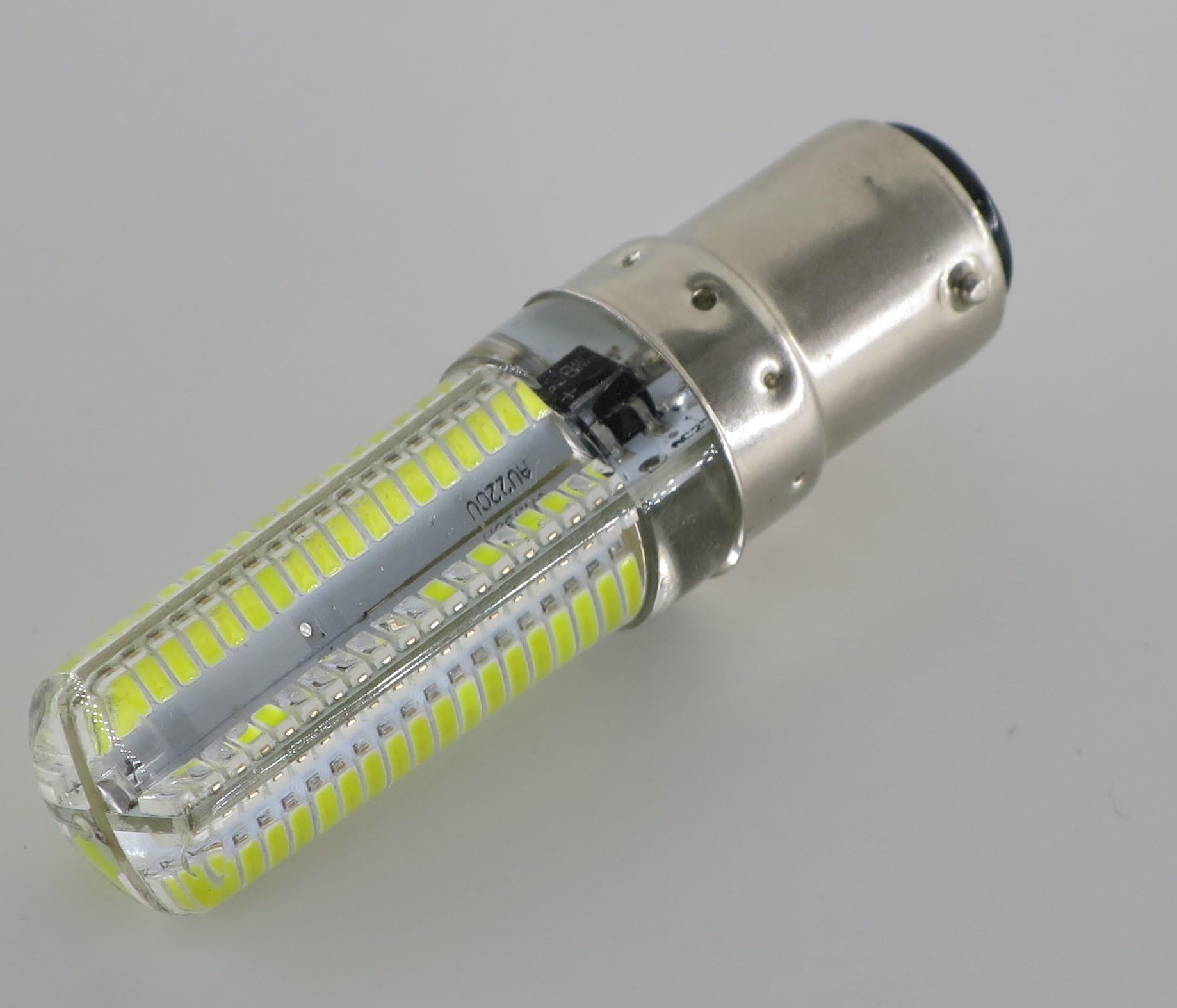 Maxfire lot of 5pcs 110v-120V 6w BA15D Dimmable SMD 3014 152LEDS White 6000k 30W-50W Halogen Replacement for Crystal Ceiling Lamp Light