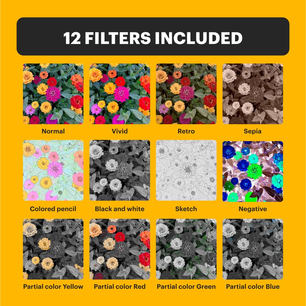 Kodak PIXPRO C1 Friendly Zoom Digital Camera - 13MP Compact Point and Shoot with 2.8” 180° Tilt LCD Flip Screen, Retro Vintage Design with 4X Zoom and 1080P Full HD Video for Travel, Vlogging, Brown