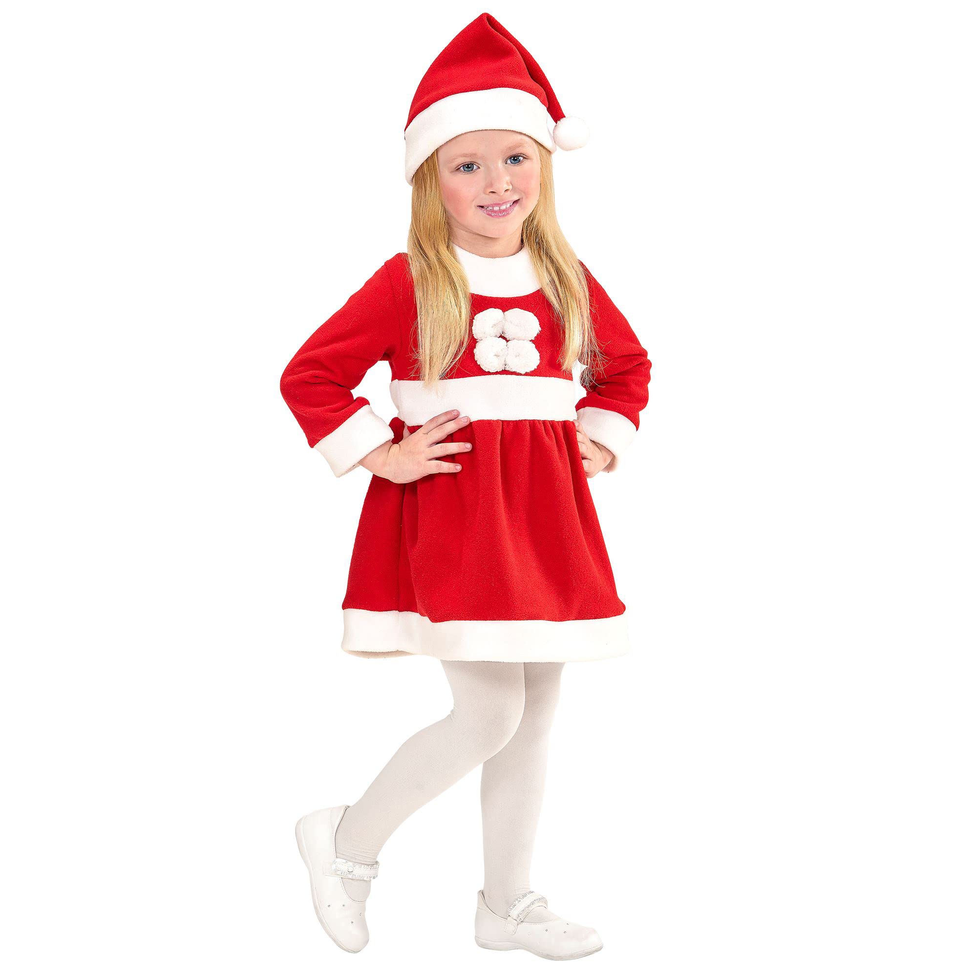 Widmann Santa Girl's Costume 110cm Christmas Nativity Fancy Dress