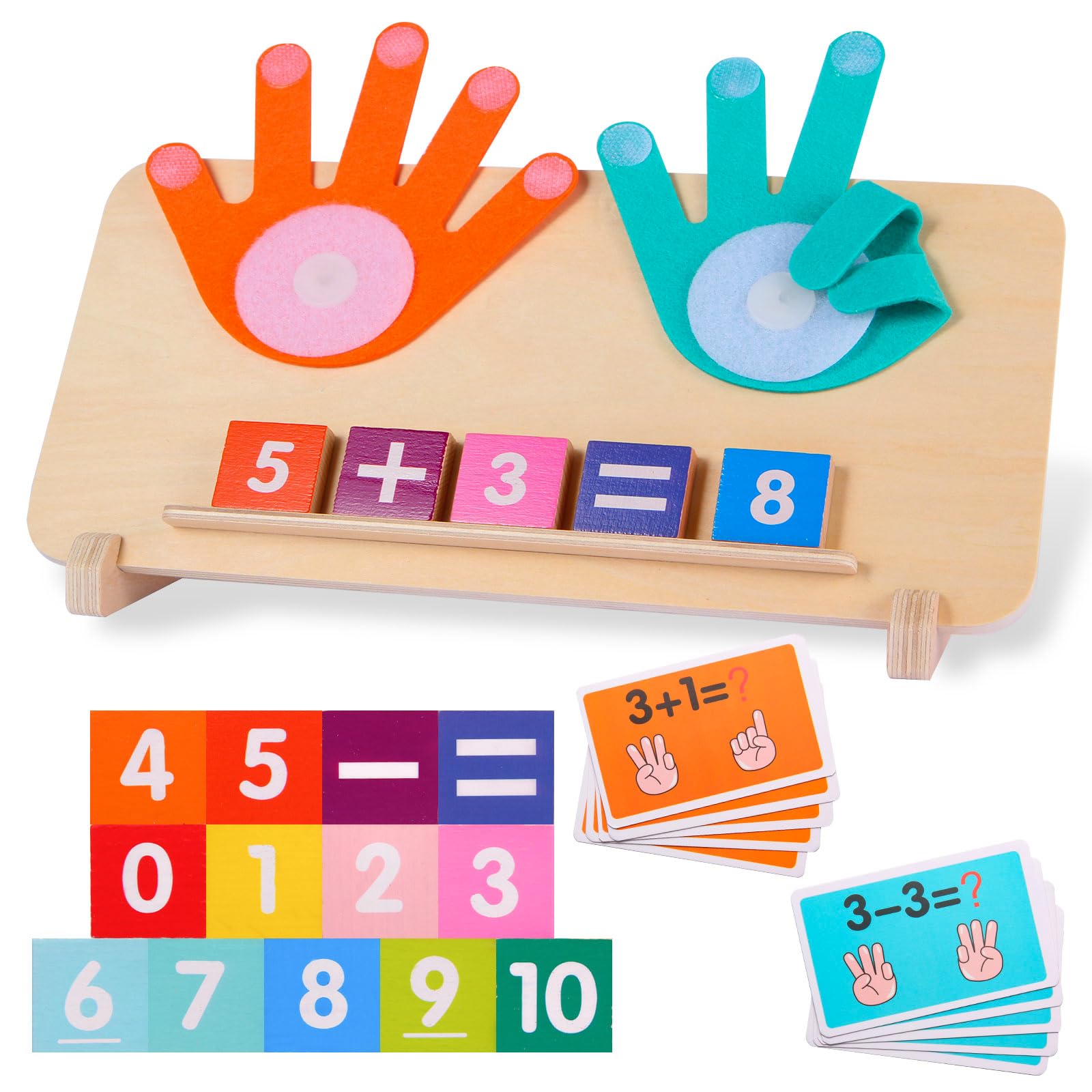 Photo 1 of Montessori Toys for 3-5 Year Old, Educational Math Manipulatives Learning Toys for Toddlers 3-5 Years, Number Counting Blocks for Kids, Homeschool Kindergarten Supplies Boys Girls Birthday Gifts