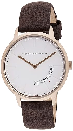 Formal Gold Analog Off-White Dial Mens Watch - 06991CMGY