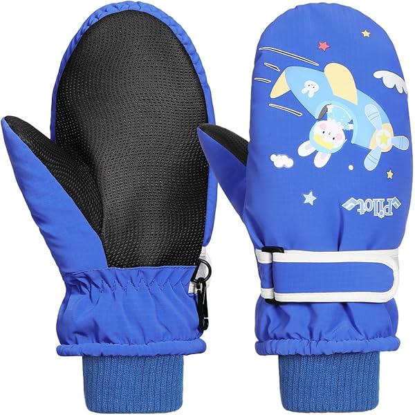 QKURT Gants De Ski Licorne Pour Enfants – Moufles épaisses D'hiver Chaudes Et Coupe-vent Pour Enfants De 2 à 13 Ans