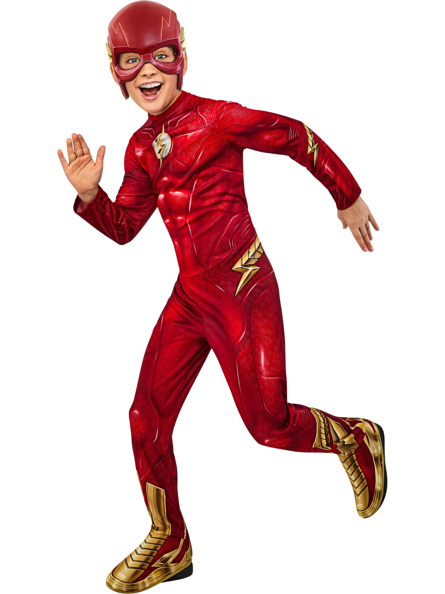Rubies 703015 The Flash Classic Child Costume, Boys, Red, Small, 7-8 Years Halloween — image 1