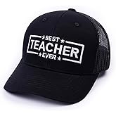FLAGISTA Teacher Appreciation Gift, Black Baseball Cap Dad Hat for Men & Women (Black)
