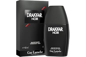 Drakkar Noir By Guy Laroche, Iconic Designer Fragrance, Intense & Powerful Eau de Toilette, Fougere Blend & Aromatic Spices, Long Lasting Mens Cologne, Day and Evening Scent, 1.0 Fl. Oz.