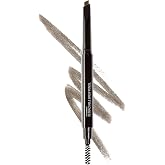 wet n wild Ultimate Eyebrow Retractable Definer Pencil, Ash Brown, Dual-Sided Brow Brush, Fine Tip, Shapes, Defines, Fills Brow Makeup
