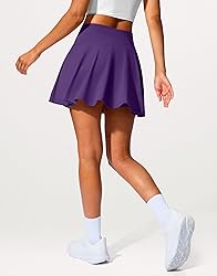 SANTINY 14" Tennis Skirt Golf Skorts with Pockets