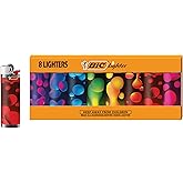 BIC Maxi Pocket Lighter, Special Edition Lava Series, 8 Count Pack of Lighters