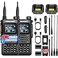 TIDRADIO TD-H8 GMRS Handheld Radio with Bluetooth Programming, GMRS Repeater Capable, NOAA Weather, Dual Band Long Range Two Way Radios, Walkie Talkies with USB-C 2500mAh Rechargeable Battery-2Pack