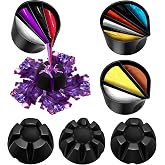 Baderke 6 Pieces Pour Painting Supplies Split Cups for Paint Pouring Acrylic Silicone Resin Flower Acrylic Leaky Fluid Mixing