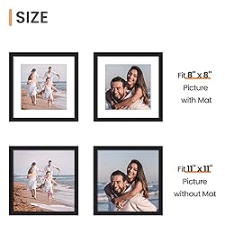 upsimples 11x11 Picture Frame, Display Pictures 8x8