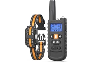 DOPARET Dog Shock Collar with Remote Control, 3300FT Rechargeable Waterproof Shock Collar for Dogs with 3 Training Modes, Adjustable for Small Medium Large Dogs (8-120 lbs)