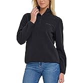 Spyder Fleece Pullover Women – Soft Quarter Zip Warm Lightweight Long Sleeve Sweater Top for Fall Winter Casual Wear