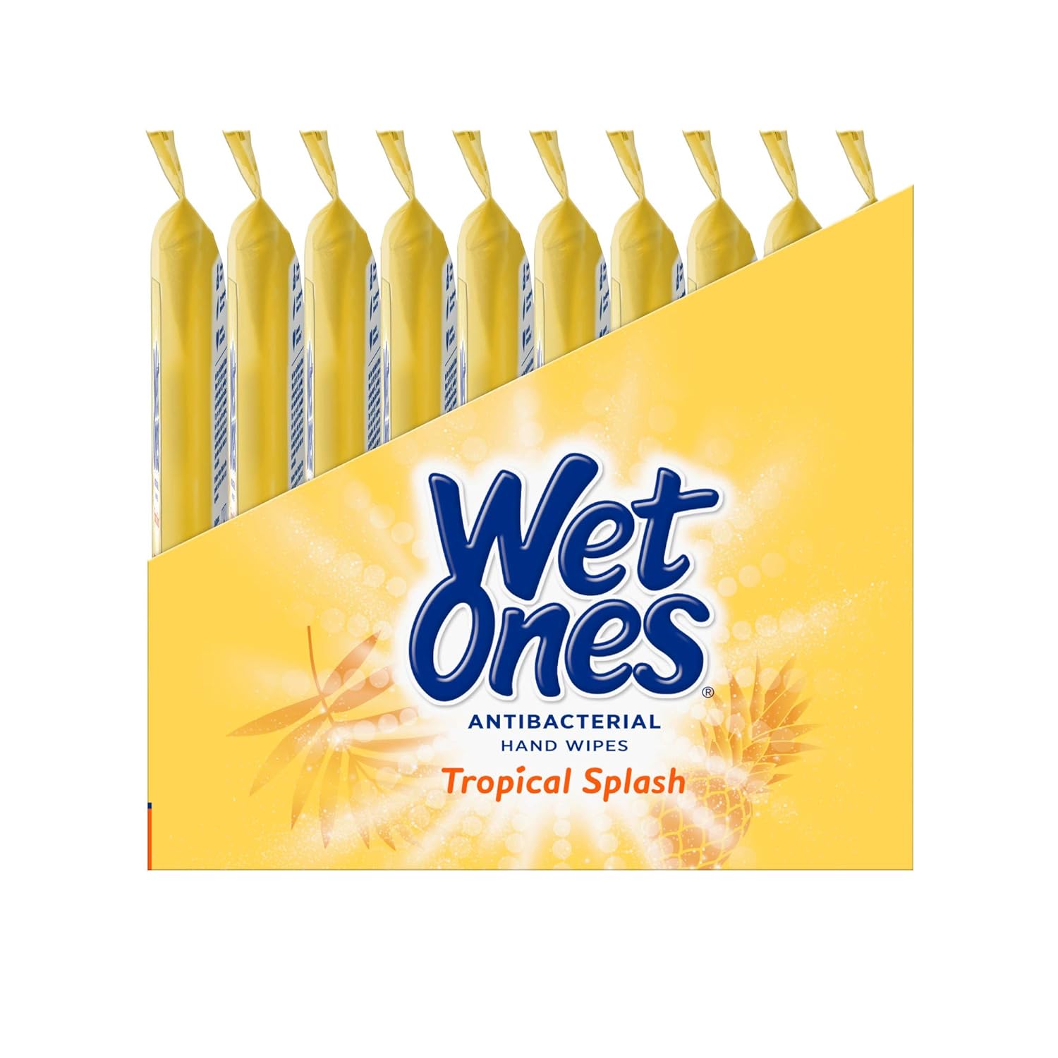 Wet Ones Antibacterial Hand Wipes, Tropical Splash Scent, 20 Count (Pack of 10), Packaging May Vary : Beauty