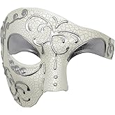 Thmyo Half Face Men's Phantom Of The Opera Vintage Design Venetian Carnival Masquerade Mask