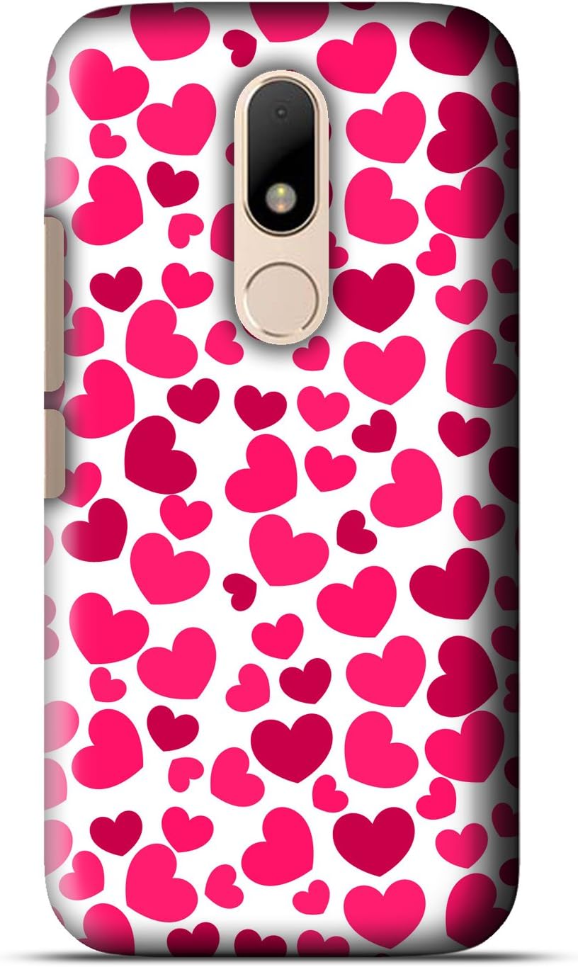 Moto M Cover, Moto M Case, Moto M Back Cover,Hearts Moto M Mobile Cover by The Shopmetro-5