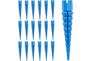 18pcs Wood Anchors, Plastic Screw Hole Plugs Filler Stripped Screw Door Hinge Hole Repair Kit Wood Anchors for Screws for #2 