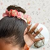 LAMXD 20 Pieces Hair Nets Bun Holders Invisible Elastic Mesh Ballet Dance Nurse view 7