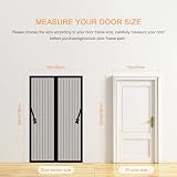 Jsdoin Magnetic Screen Door Mosquito Mesh Curtain 90x210cm Anti Fly Mesh view 5