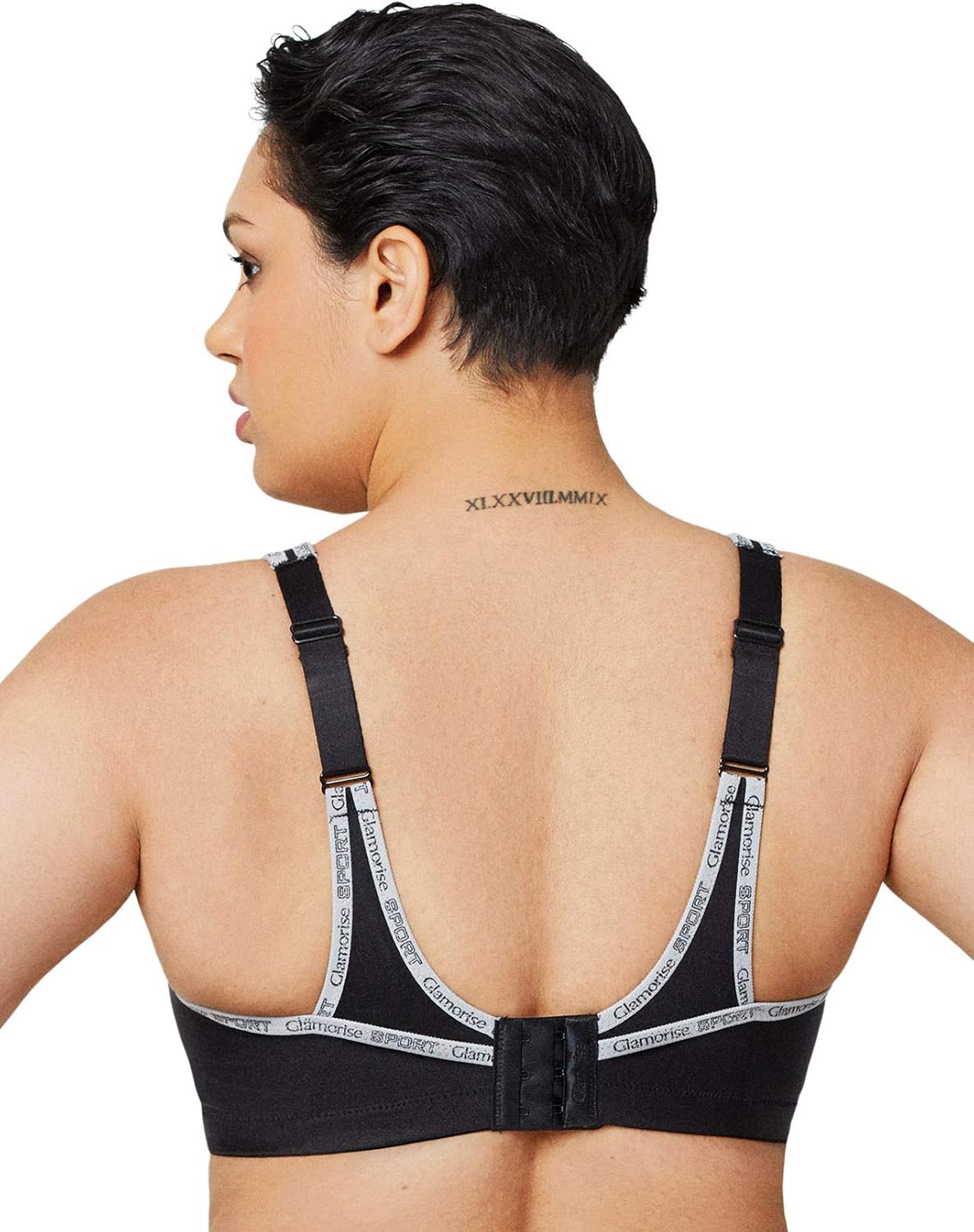 Glamorise Women's Full Figure No Bounce Plus Size Camisole Wirefree Back Close Sports Bra #1066 at  Women’s Clothing store: Sports Bras