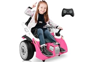 MOEYURO Ride On Bumper Car for Kids, 3.5MPH Max, 24V Electric Bumping Toy W/Parent Remote,3-Speed,360°Spin，Bluetooth Music, Electric Bumping Car for Kids Toddlers Ages 8-12