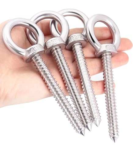 Prime-Line 9068359 Lot De 10 Crochets à Vis, Filetage Inférieur