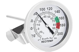 REOTEMP K83C1 Barista Pro Milk Frothing Coffee Thermometer, 12.7 cm Stem