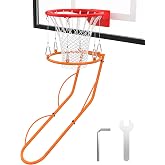 Basketball Return Attachment, Sturdy Metal Basket Ball Return Training Aid | Ideal for Single-Person Outdoor or Indoor Basketball Shooting Training, Instal was easy, Works great to return ball