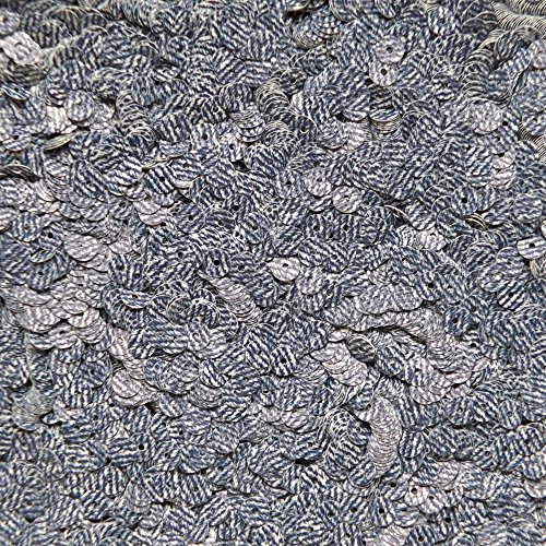 5mm Flat Round Sequin Paillettes ~ Blue Jeans Denim ~ Loose sequins for embroidery, bridal, applique, arts, crafts, and embellishment. Made in USA.