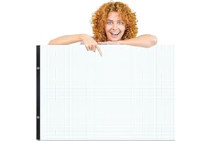 gisgfim Large Engineering Graph Paper Pad 22x 17 Landscape 4 X 4 Blue Grid Pad Giant Drafting Sketching Paper Blueprint Grid-Based Graphing for Engineer Designer Architect Draftsman Rolled Delivery