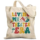 Ialtsidws Aesthetic Canvas Tote Bag for Women - with Magnetic Snap Closure & Zipper Inner Pocket Reusable Bag for Shopping