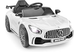 Kids Republic 12V Licensed Mercedes Benz GTR Ride On Car for Kids - Motorized Electric Vehicle with Remote Control, MP3 Playe