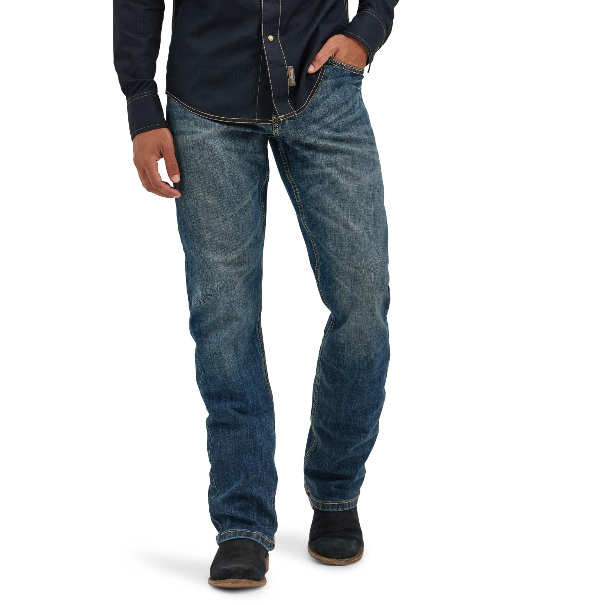 Wrangler Retro Slim Fit Boot Cut Jean, Layton, 34W
