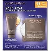 EXUVIANCE Dark Spot Correcting Starter Set (35g Triple Microdermabrasion Face Polish/2 pads Pure Retinol Corecting Peel)