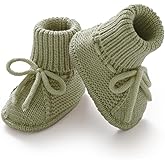 mimixiong Baby Booties Newborn Infant Sock Shoes Hand Knitted Boy and Girl Cozy Shoes